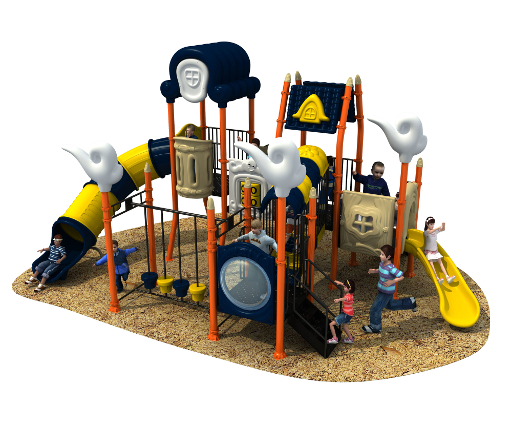 新设计的定制主题公园大型热门儿童塑料户外游乐场