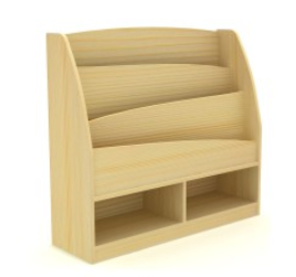 学校的孩子木制书架家具